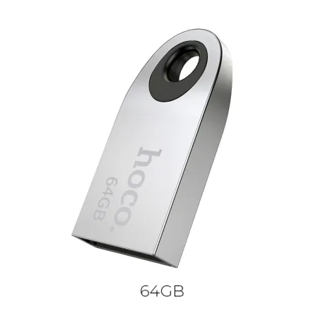 Pendrive 64GB USB 2.0 (USB A) Hoco mini UD9 srebrny