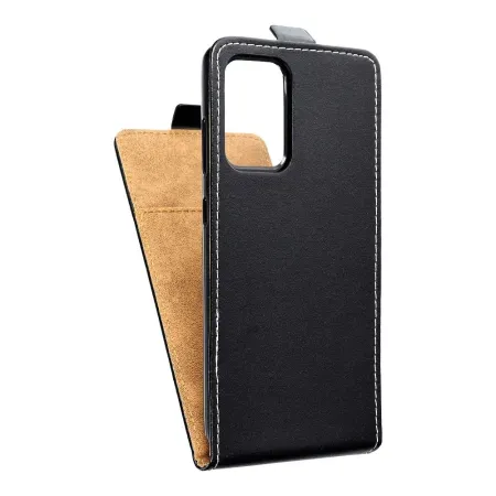 Etui z klapką pionowe na Samsung A52 5G / A52 LTE ( 4G ) / A52s 5G Slim Flexi Fresh czarne