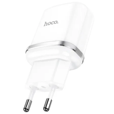 Ładowarka sieciowa do telefonu Hoco USB A QC3.0 3A 18W N3 biała