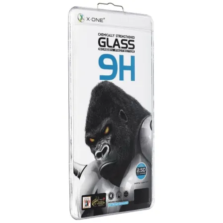 Szkło hartowane do iPhone 13 / 13 PRO / 14 / 16e / 17e X-One Full Cover Extra Strong Crystal Clear (full glue) czarne