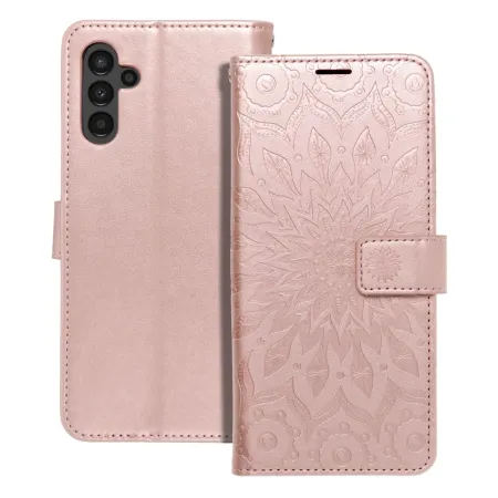 Etui z klapką na Samsung A13 5G / A04S Mezzo Book mandala złoto-różowe