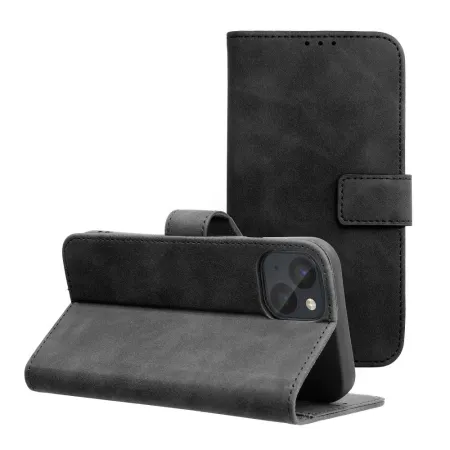 Etui z klapką na iPhone 13 Tender Book czarne