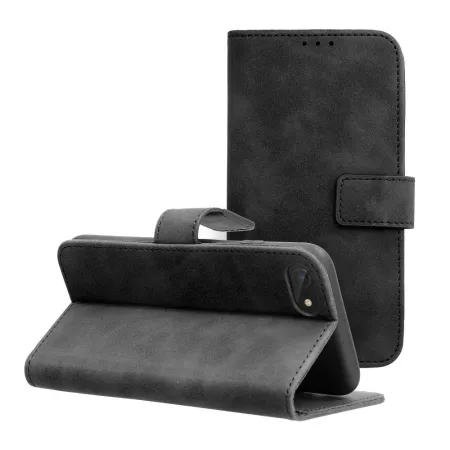 Etui z klapką na iPhone 7 / 8 / SE 2020 / SE 2022 Tender Book czarne