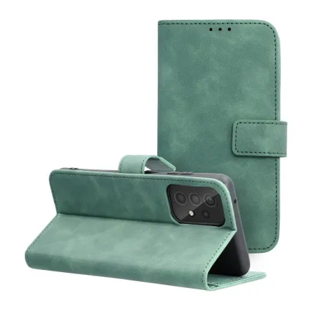 Etui z klapką na Samsung A52 5G / A52 LTE ( 4G ) / A52s 5G Tender Book zielone