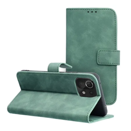 Etui z klapką na Xiaomi Mi 11 Lite 5G / Mi 11 Lite LTE ( 4G ) / Mi 11 Lite NE Tender Book zielone