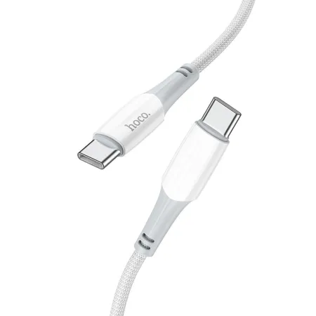Kabel USB C do USB C Hoco PD 3A 60W 1 m X70 biały