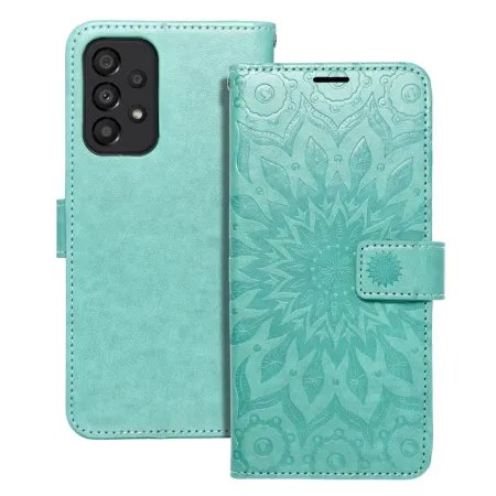 Etui z klapką na Samsung A33 5G Mezzo Book mandala zielone