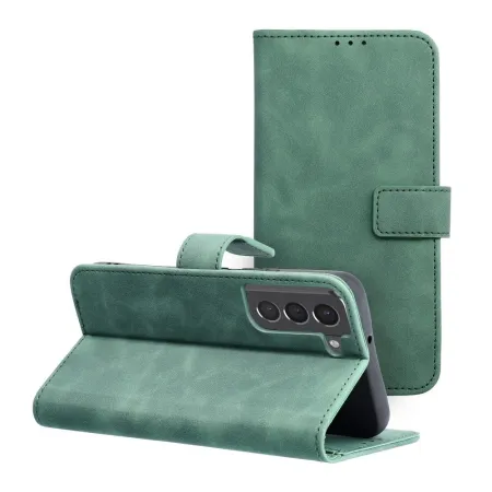 Etui z klapką na Samsung A13 4G Tender Book zielone
