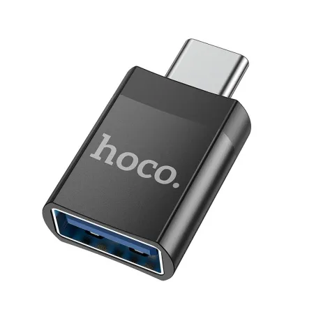 Adapter OTG USB C do USB A Hoco UA17 czarny