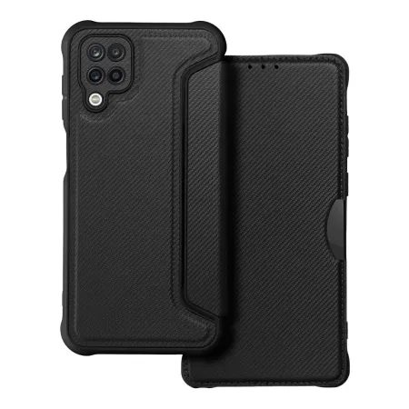 Etui z klapką na Samsung A12 / M12 Razor Book czarne