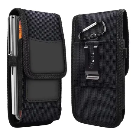 Etui na telefon na pasek pionowe do iPhone 6 / 7 / 8 / 12 MINI / 13 MINI / Samsung A40 / S5 Oxford model 2 czarne