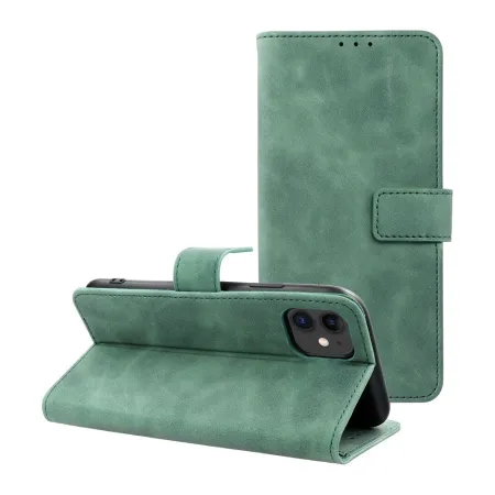 Etui z klapką na iPhone 12 / 12 PRO Tender Book zielone