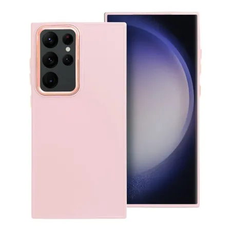 Etui na Samsung S23 ULTRA Frame pudrowy róż