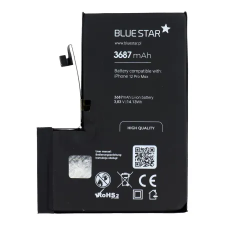 Bateria do iPhone 12 PRO MAX 3687 mAh Blue Star HQ