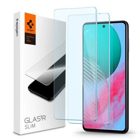 Szkło hartowane do Samsung M54 5G GLAS.TR"EZ FIT" 2-pack Spigen transparentne