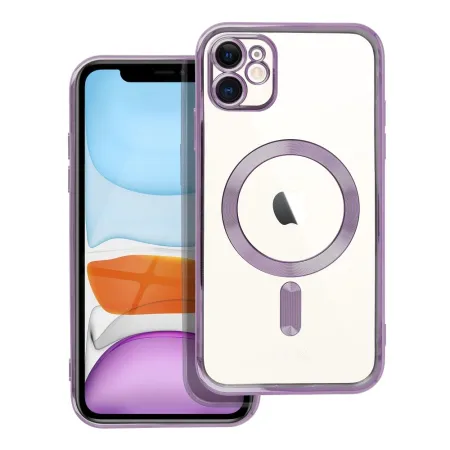 Etui na iPhone 11 Electro Mag Cover zgodne z MagSafe fioletowy
