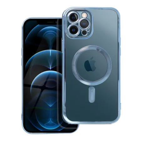 Etui na iPhone 12 PRO MAX Electro Mag Cover zgodne z MagSafe niebieskie
