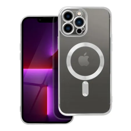 Etui na iPhone 13 PRO MAX Electro Mag Cover zgodne z MagSafe srebrne