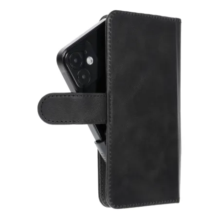 Etui z klapką na iPhone 12 / 13 / Samsung S6 / A5 2016 / Xcover 4 / S22 / Huawei P8 2017 Common Book rozmiar S czarne