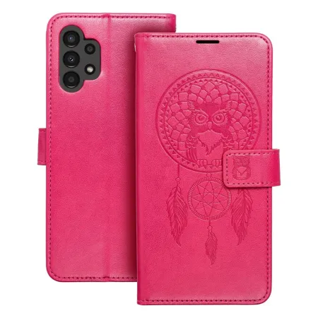 Etui z klapką na Samsung A13 4G Mezzo Book łapacz snów magenta