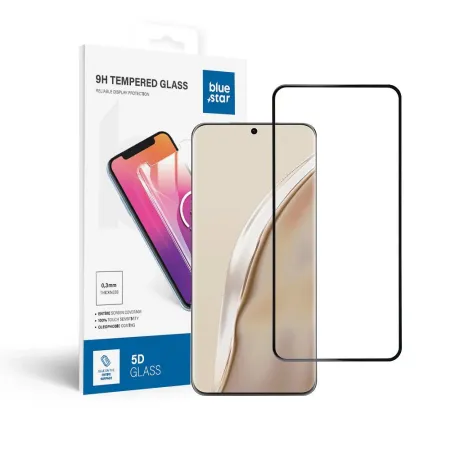 Szkło hartowane 5D Full Glue do Huawei P60 (case friendly) Blue Star czarne