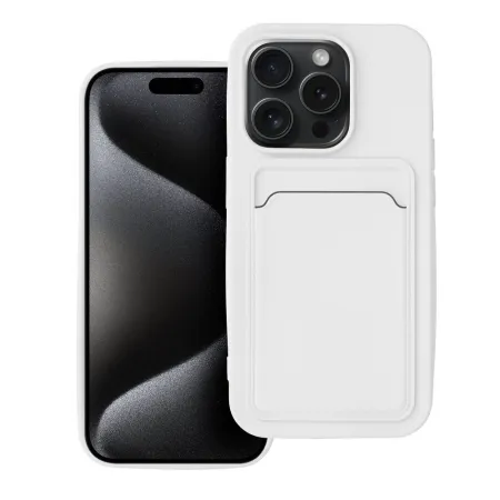 Etui na iPhone 15 PRO Card Case białe