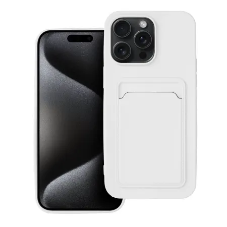Etui na iPhone 15 PRO MAX Card Case białe