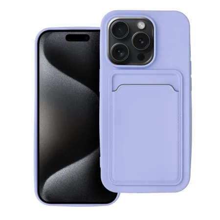 Etui na iPhone 15 PRO Card Case fioletowe