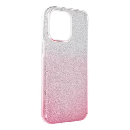 Etui na iPhone 15 PRO MAX Shining transparentne różowe