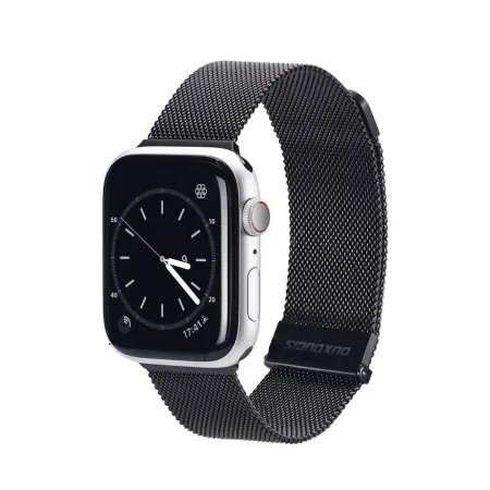 DUX DUCIS pasek MILANESE magnetyczny ze stali nierdzewnej do Apple Watch 38 / 40 / 41 mm czarny