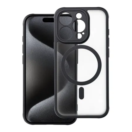 Etui na iPhone 15 PRO Full Matte Mag Cover zgodne z MagSafe czarne