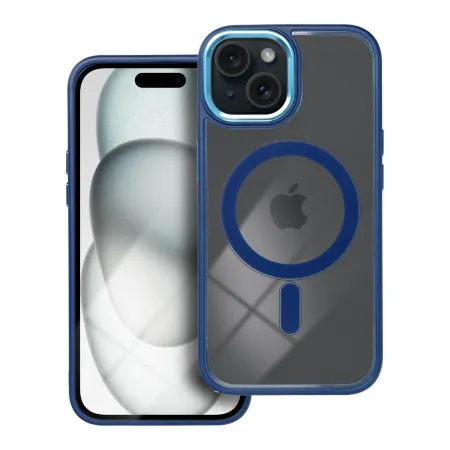 Etui na iPhone 15 Color Edge Mag Cover zgodne z MagSafe niebieskie
