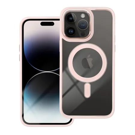 Etui na iPhone 14 PRO MAX Color Edge Mag Cover zgodne z MagSafe różowe