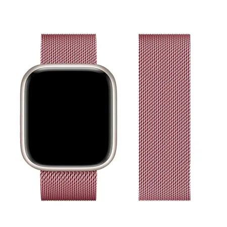Pasek do Apple Watch Forcell F-Design FA03 magnetyczny stal 38 / 40 / 41 mm różowy