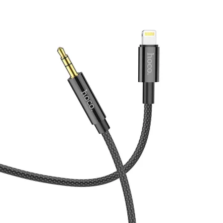 Kabel AUX Jack 3,5 mm do Lightning Hoco 1 m UPA19 czarny
