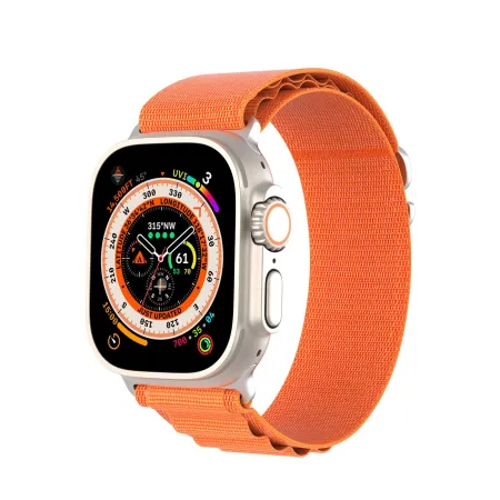 DUX DUCIS pasek GS nylonowy do Apple Watch 42 / 44 / 45 / 49 mm pomarańczowy