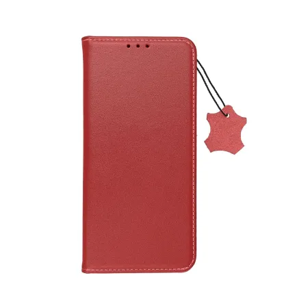 Etui z klapką na Samsung A55 5G Smart Pro Book skórzane bordowe