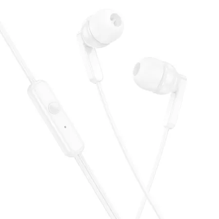 Słuchawki przewodowe douszne Jack 3,5 mm Hoco M121 białe