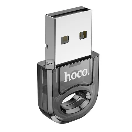 Adapter USB A bluetooth Hoco UA28 transparentny czarny