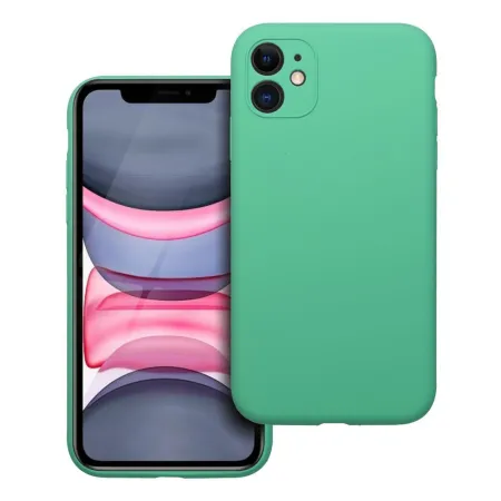 Etui na iPhone 11 Silicone 2mm (camera protection) miętowe