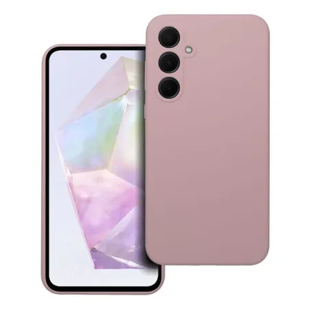 Futerał SILICONE 2mm do SAMSUNG A35 5G pudrowy róż