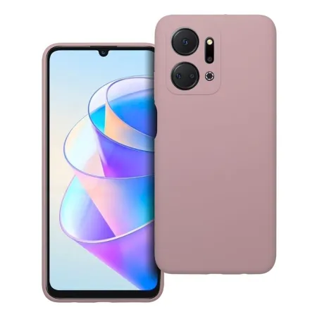 Etui na Honor X7A Silicone 2mm (camera protection) pudrowy róż