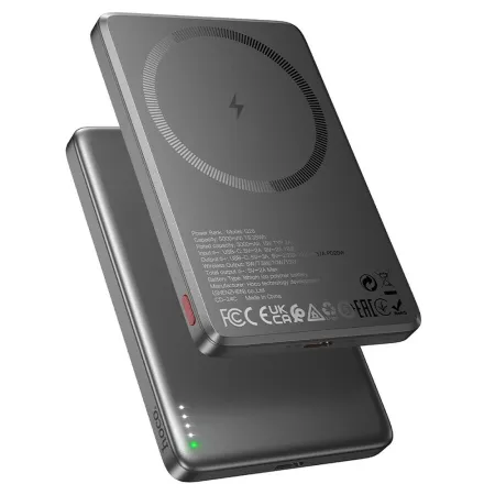 Powerbank zgodny z MagSafe Hoco 5000 mAh QC PD 2A 20W Q26 szary