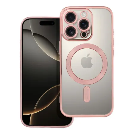 Etui na iPhone 16 PRO Electro Mag Cover zgodne z MagSafe złoto różowe