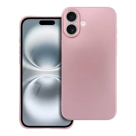Etui na iPhone 16 PLUS Metallic różowe