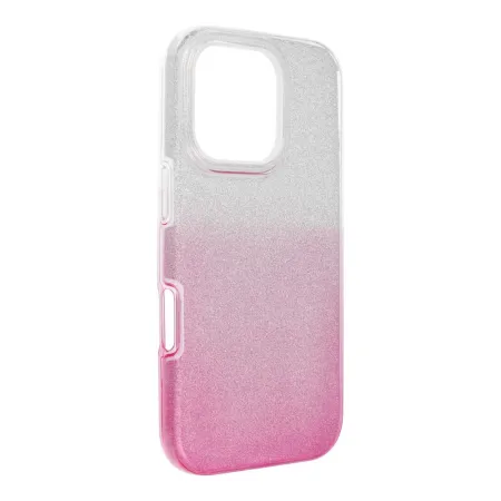 Etui na iPhone 16 PRO Shining transparentne różowe