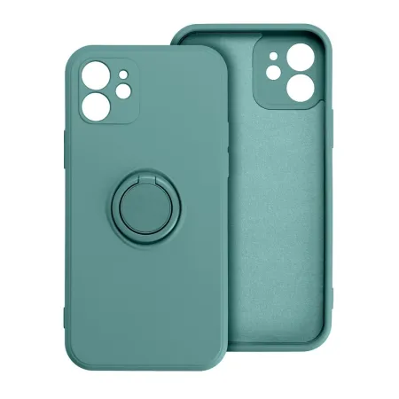 Etui na iPhone 16 PLUS Silicone Ring zielone