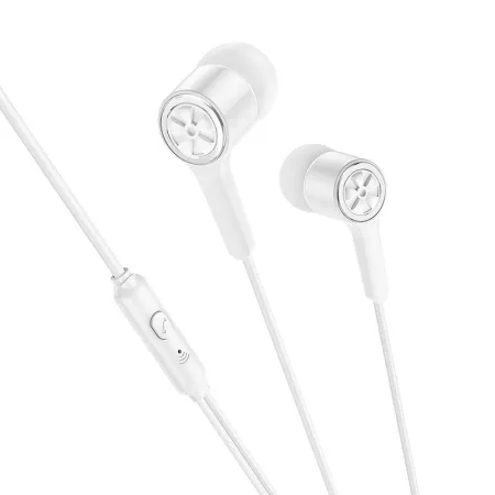 Słuchawki przewodowe douszne Jack 3,5 mm Hoco M104 białe