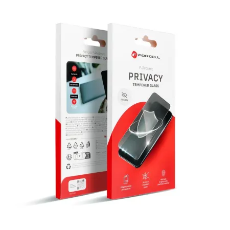 Szkło hartowane do iPhone X / XS / 11 PRO Forcell Privacy Glass czarne