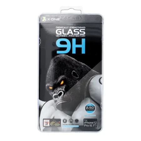 Szkło hartowane do iPhone 16 PRO MAX / 17 PRO MAX X-One Full Cover Extra Strong Matowe (full glue) czarne